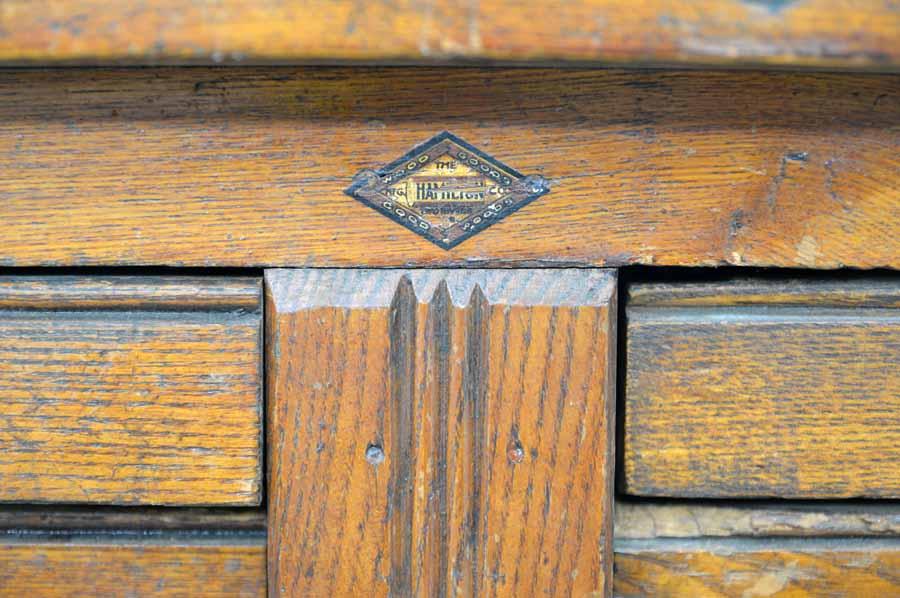 Lot #121: Hamilton Type Cabinet - More than 100 Years Old - WireBids